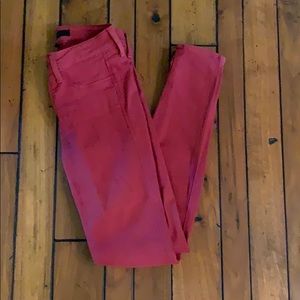 Genetic “Shane” red skinny jeans
